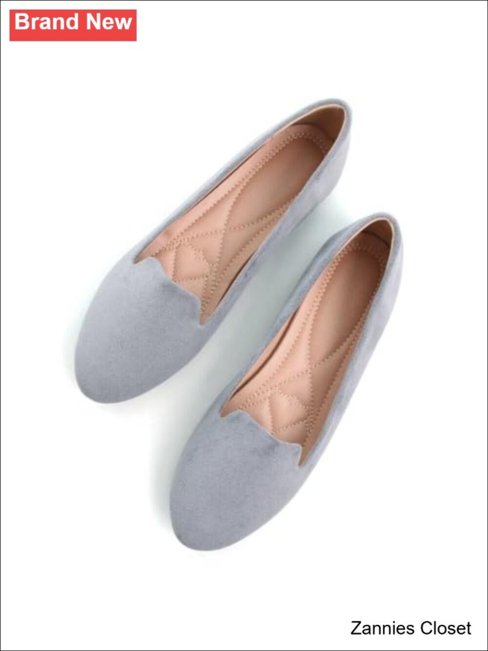 ✨SAILING LU Women Round Toe Ballet Flats Vegan Suede Comfortable Slip On